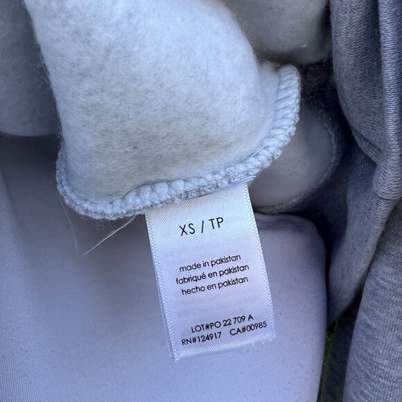 We Wore What Oversized Crewneck Sweatshirt Xtra Small XS in Heather Gray - Picture 8 of 9